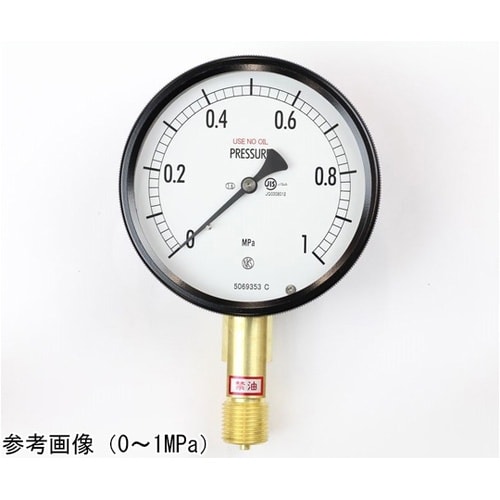 密閉型圧力計(100Φ) 禁油 立形A枠