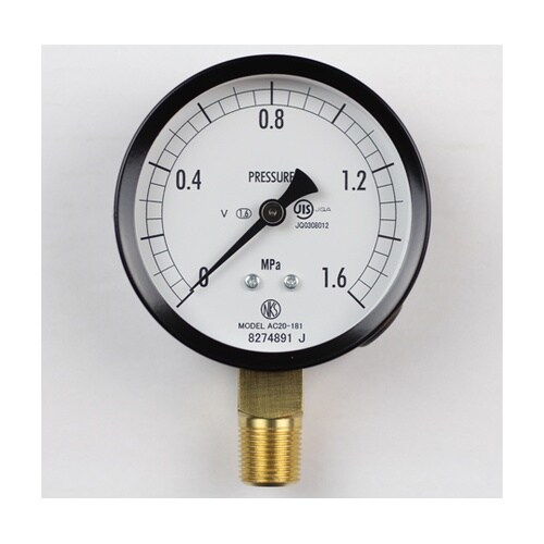 普通形圧力計(Φ75) 立形A枠 耐振用