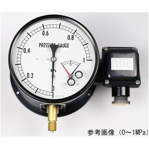 マイクロスイッチ接点付圧力計(150Φ)