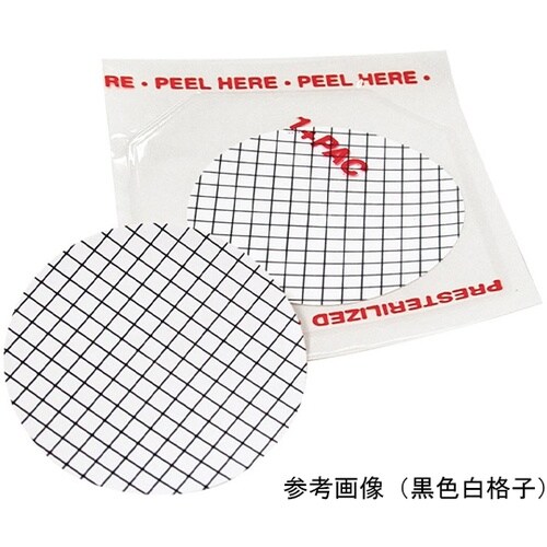 メンブレン ディスク 白/黒グリッド 直