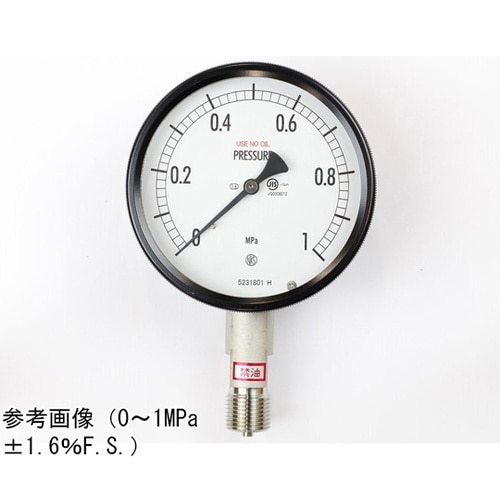 密閉型圧力計(100Φ) 禁油 立形A枠