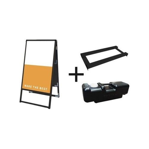 ブラックバリウススタンド看板 アルミ複合