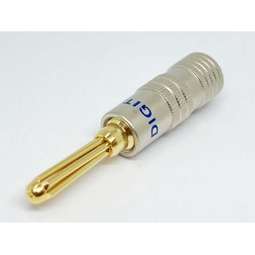 φ4mm 金メッキバナナプラグ 青 3個