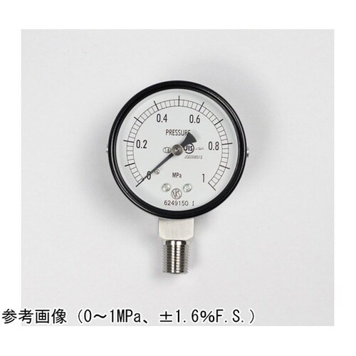 普通形圧力計(Φ60) 立形A枠 1MP