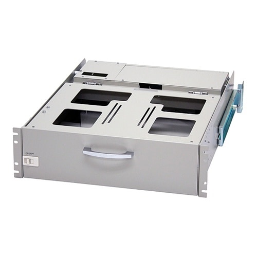 自転式キーボードテーブル付液晶モニタース