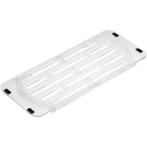 水切りラック 伸縮スリム クリア クリア