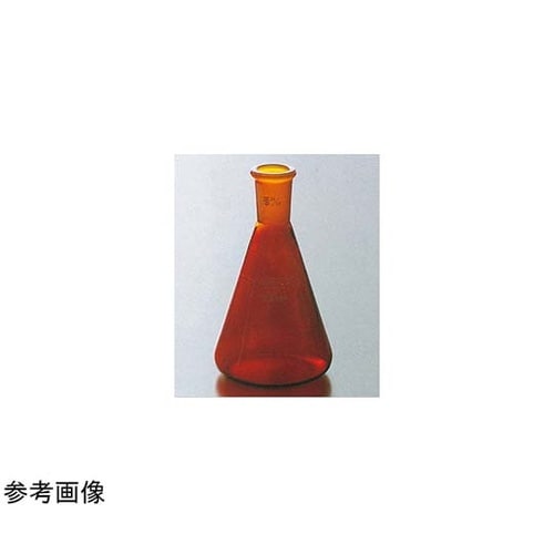 茶褐色三角フラスコ 50mL 15/35