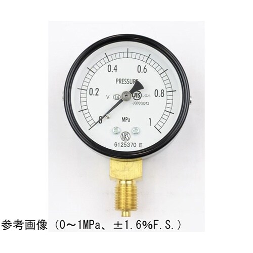 普通形圧力計(Φ60) 耐振用 立形A枠