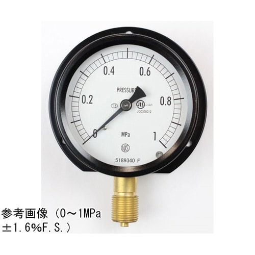 密閉型圧力計(75Φ) 立形B枠 1MP