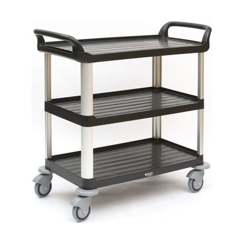 静音樹脂3段ワゴン ブラック SA−93