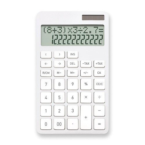 計算式表示電卓 ホワイト C1258W