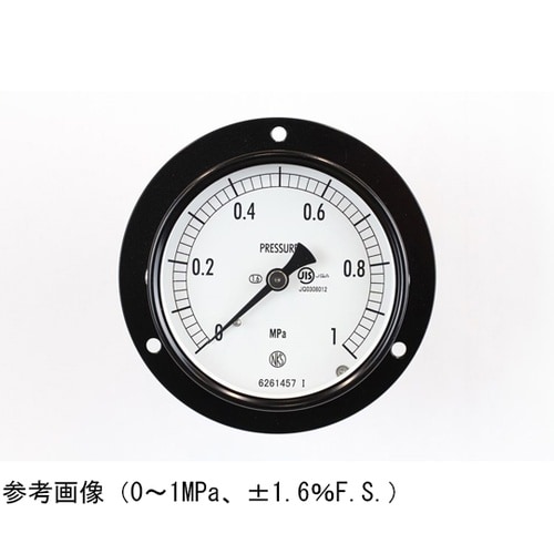 普通形圧力計(Φ75) 埋込形D枠(取付