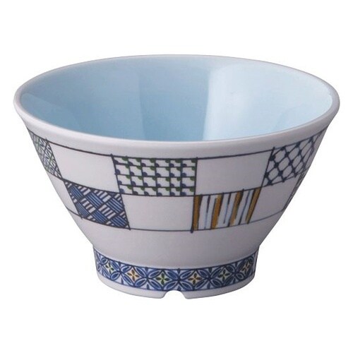 高台多用碗 中 染三彩(そめさんさい)内