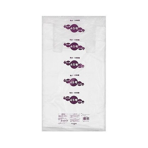 レジ袋乳白 No.45 1ケース(100