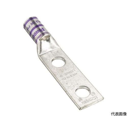 銅製圧縮端子 2穴 電線サイズ AWG4