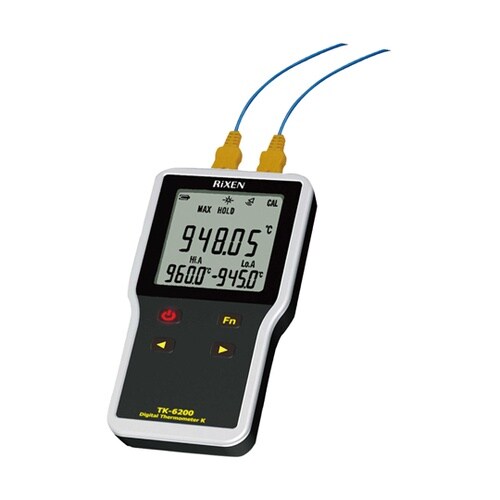 防水型デジタル2点式温度計 TK−620