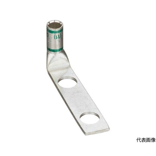 銅製圧縮端子 2穴 電線サイズ AWG1