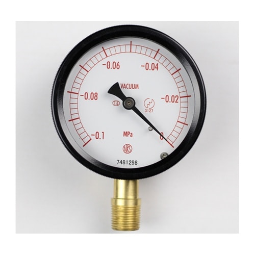 密閉型圧力計(75Φ) 真空計(負圧計)
