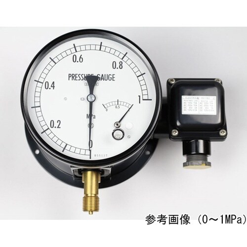 マイクロスイッチ接点付圧力計(150Φ)