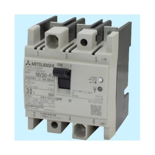 制御盤用 漏電遮断器 NV30−FA−3