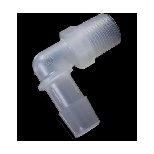 PP R3/8オスネジ付きL型アダプター