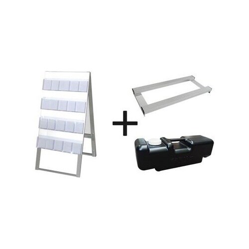 ケーススタンド看板 600幅4段両面ハイ