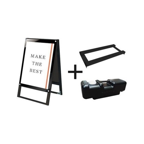 ブラックポスター用スタンド看板マグネジ