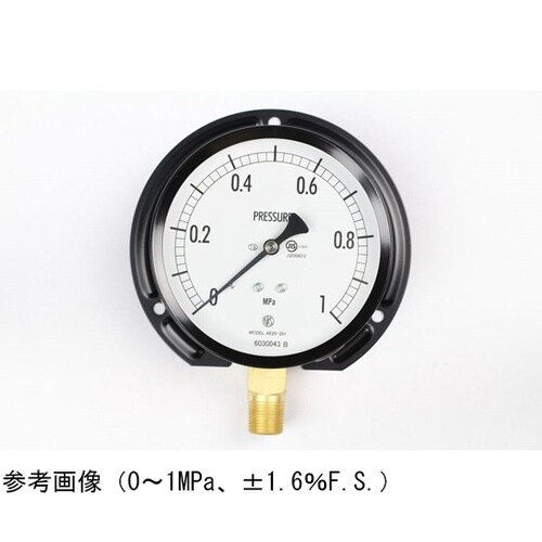 普通形圧力計(Φ100) 立形B枠 3M