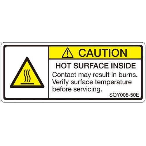 ISO規格準拠ラベル HOT SURFA