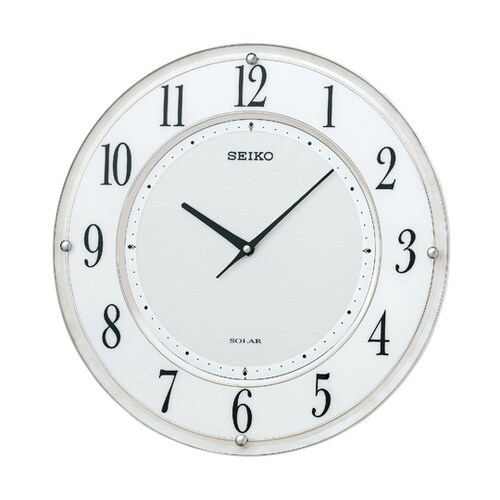 ソーラー電波掛時計 φ351×30mm