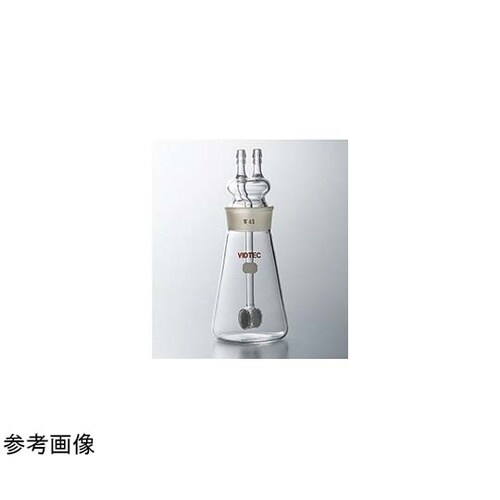 ガス洗浄瓶(ろ過板付・三角形)普通摺 3