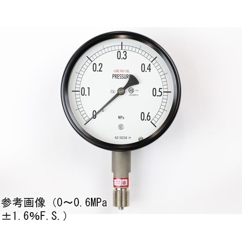 密閉型圧力計(100Φ) 禁油 立形A枠