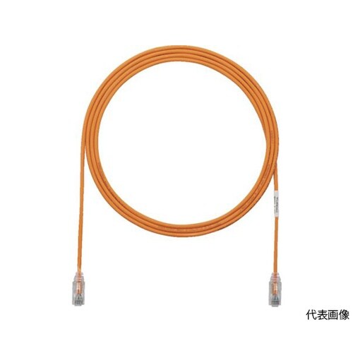 カテゴリ6細径パッチコード 2m オレン