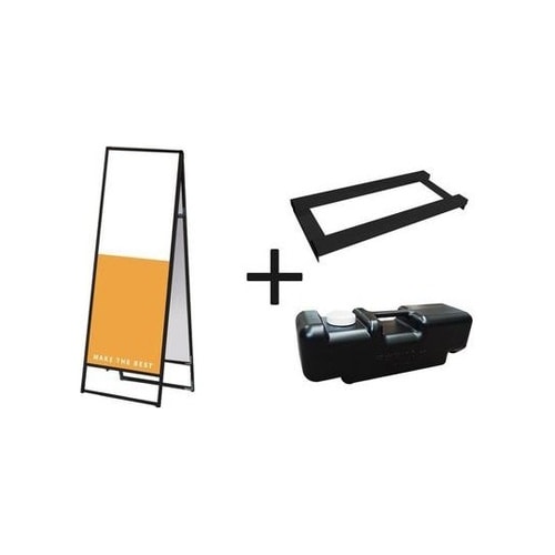 ブラックバリウススタンド看板 アルミ複合