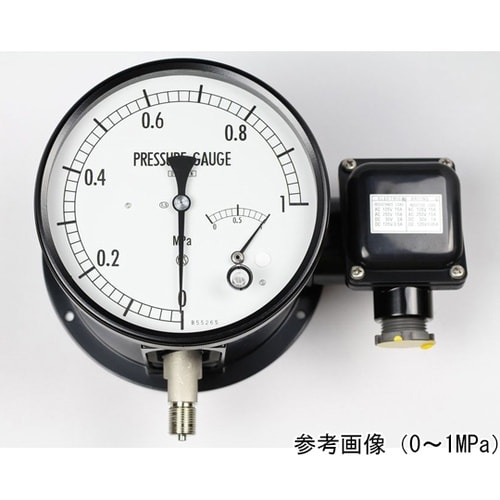 マイクロスイッチ接点付圧力計(150Φ)
