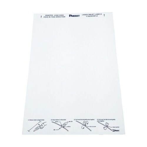 レーザープリンタ用光ファイバー用旗型ラベ