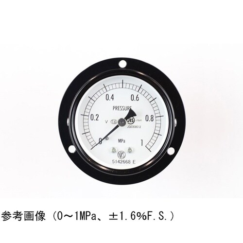 普通形圧力計(Φ60) 埋込形D枠(取付