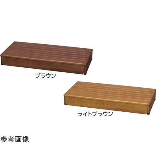 木製玄関台90W−40−1段 ライトブラ