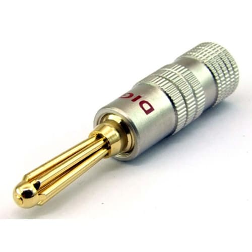 φ4mm 金メッキバナナプラグ 赤 3個