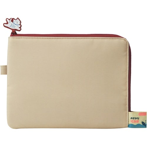 にゃんシーン フラットポーチ ビスケット