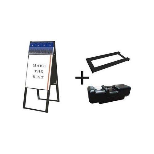 ブラックパンフレットケーススタンド看板