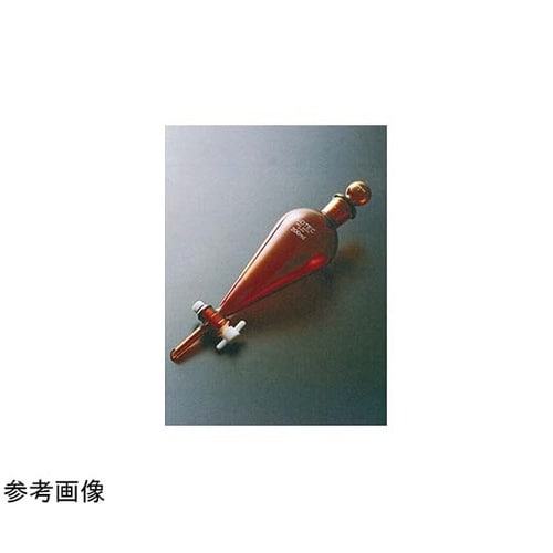 スキーブ形分液ロート 茶 300mL G