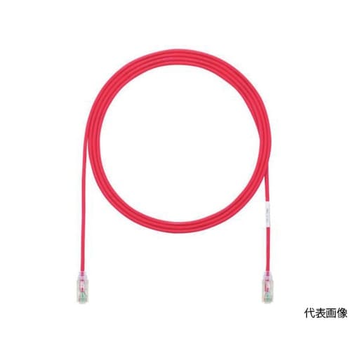 カテゴリ6細径パッチコード 15m 赤