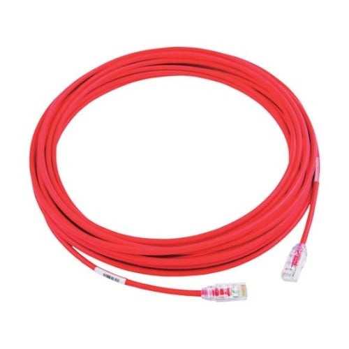 カテゴリ6A細径パッチコード 10m 赤