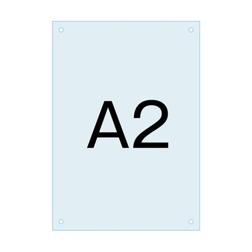 ポスター用スタンド看板−アクリル板A2