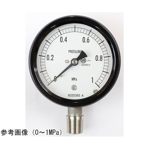 密閉型圧力計(75Φ) 立形A枠 0.6