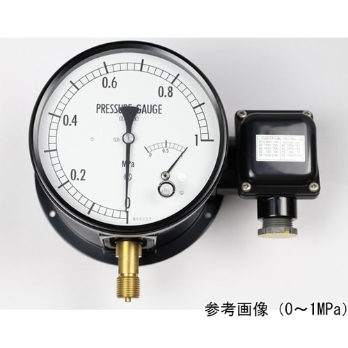 マイクロスイッチ接点付圧力計(150Φ)