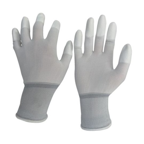 ウレタン手袋 指先コーティング 白 LL