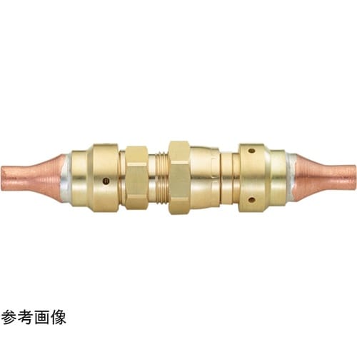 バルブ付銅管接手5/8(中間接続ロー付)