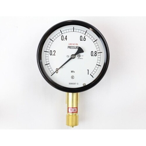 密閉型圧力計(100Φ) 禁油 立形A枠